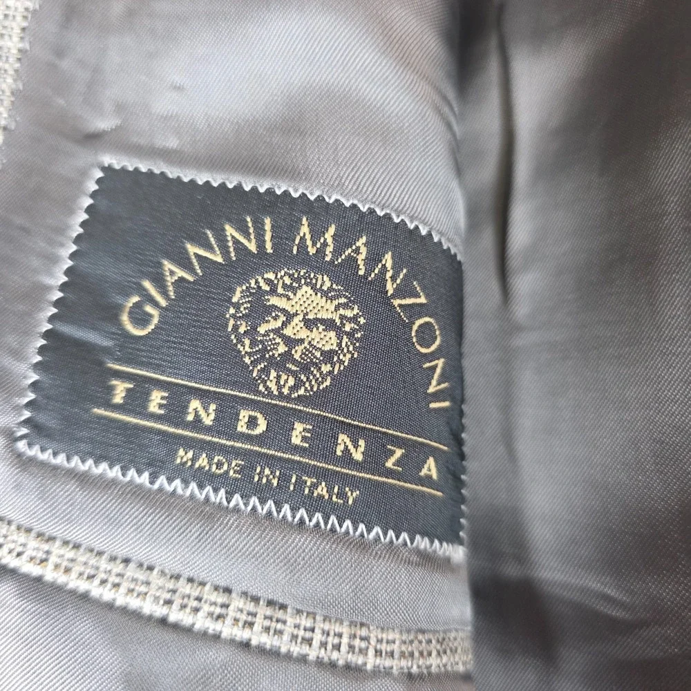 Gianni Manzoni 44S Blazer Wool Silk Lanificio Di Pray Biella Made Italy Coat